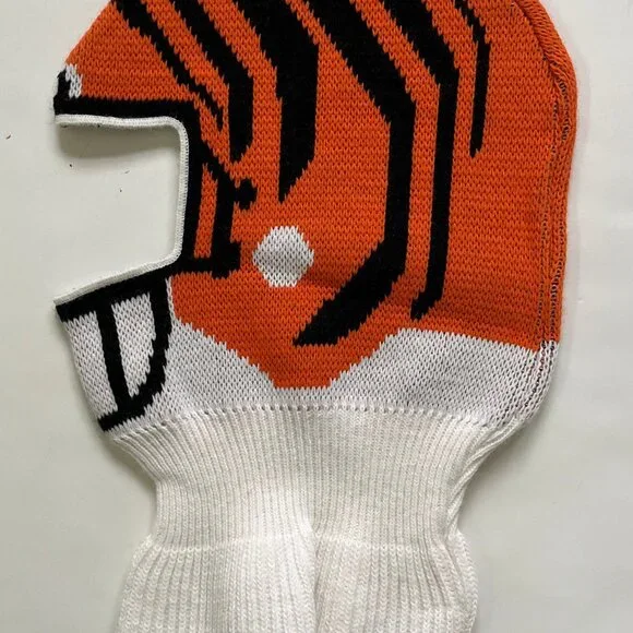 Men's 90s GAME FACE Cincinnati Bengals Football Pull Over Helmet Face Mask Hat